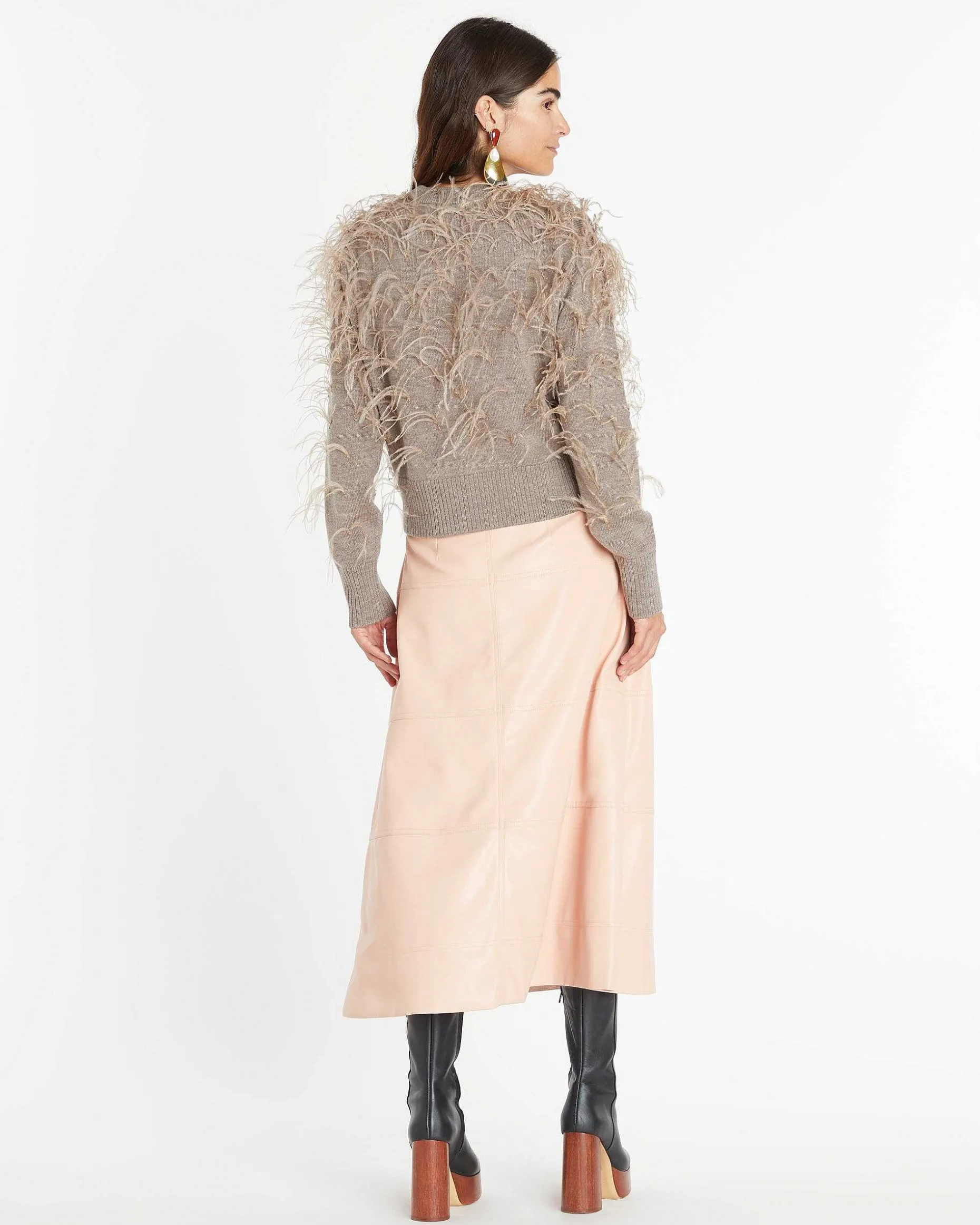 Tanya Taylor Lexia Knit Sweater Hot