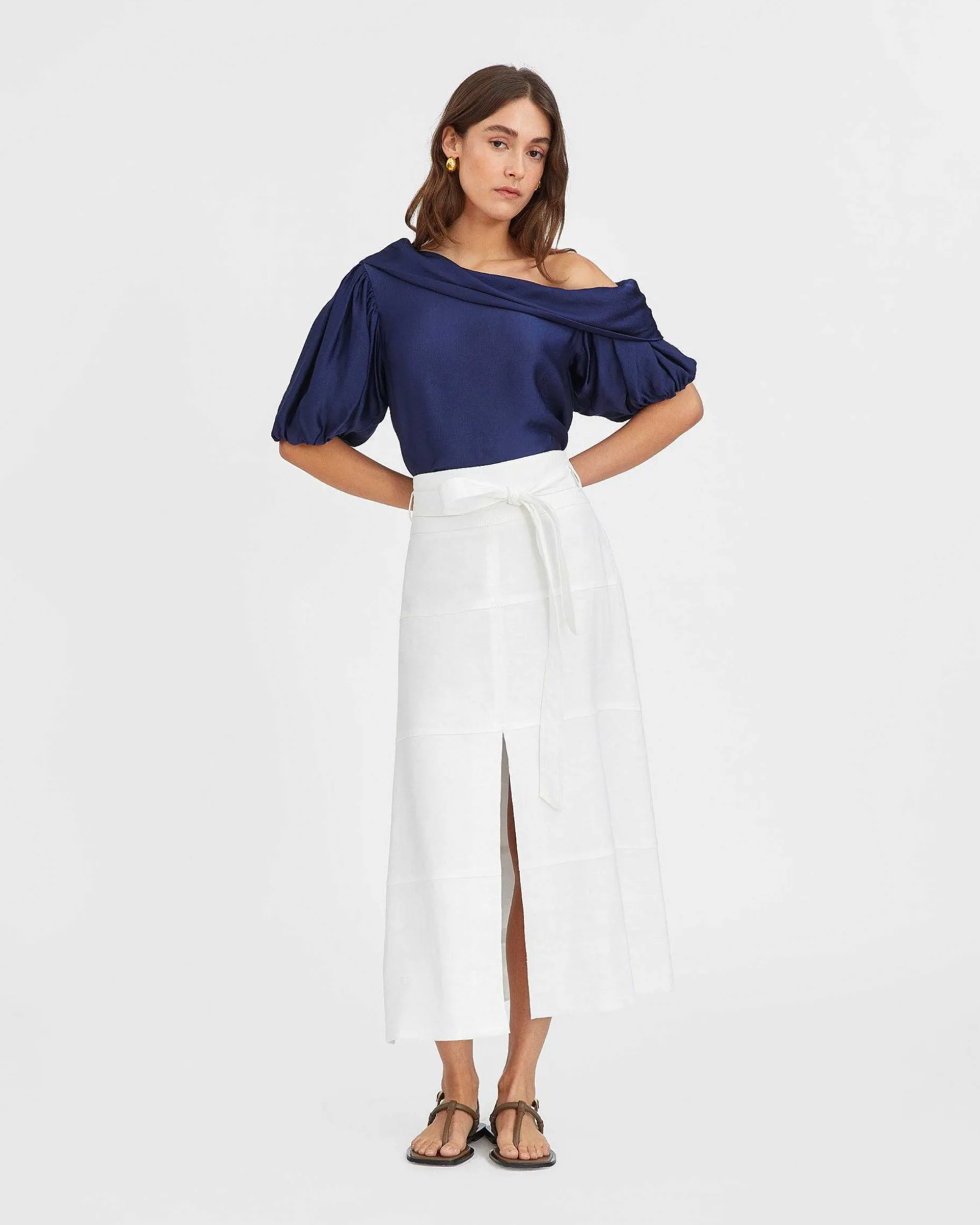 Tanya Taylor Satin Georgia Top Cheap