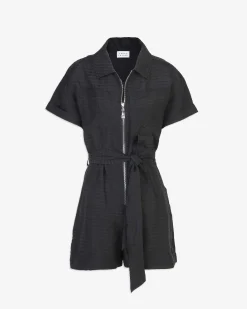 Tanya Taylor Short Sleeve Skye Romper Sale