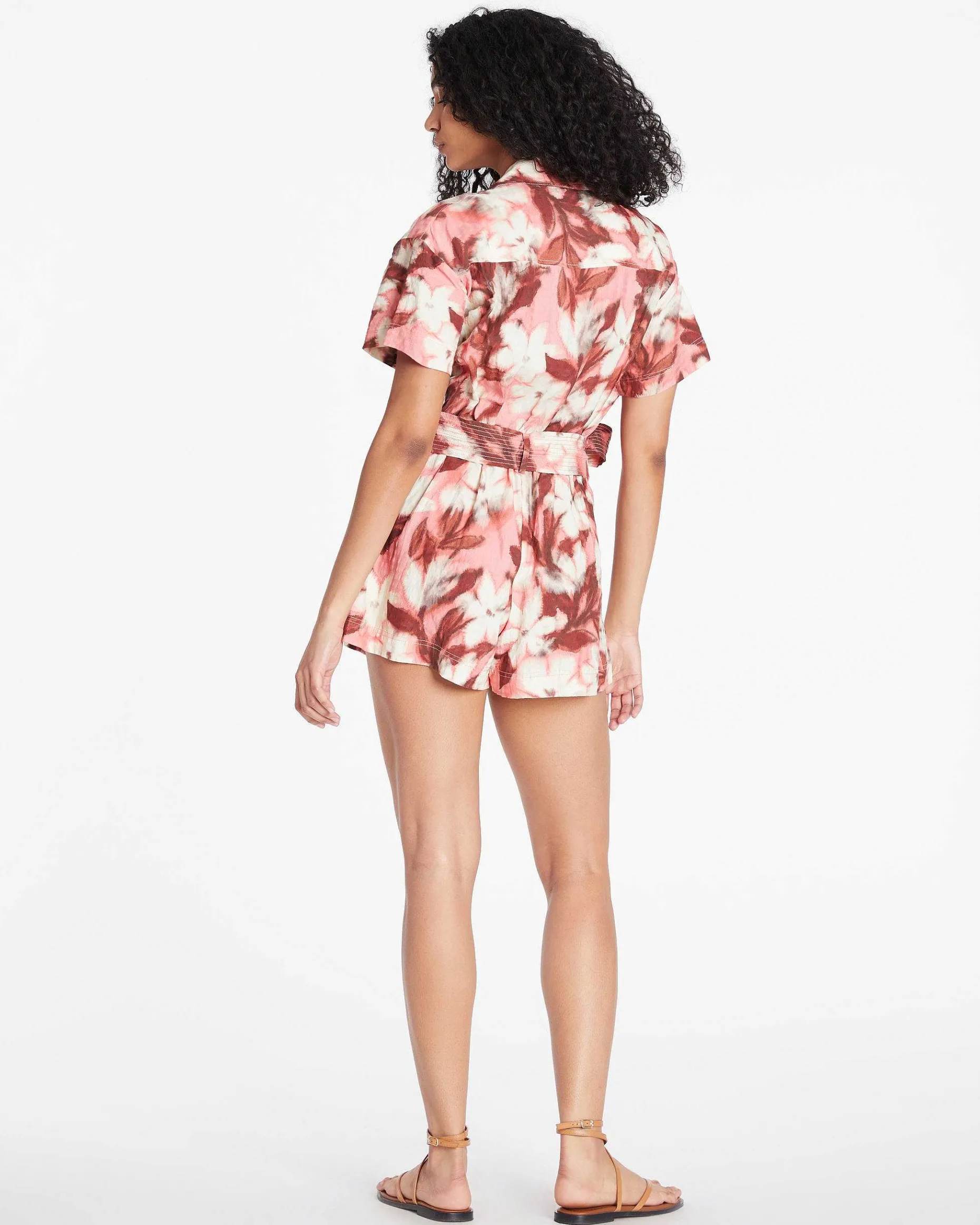 Tanya Taylor Short Sleeve Skye Romper Best