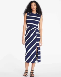 Tanya Taylor Sleeveless Striped Cody Dress Sale