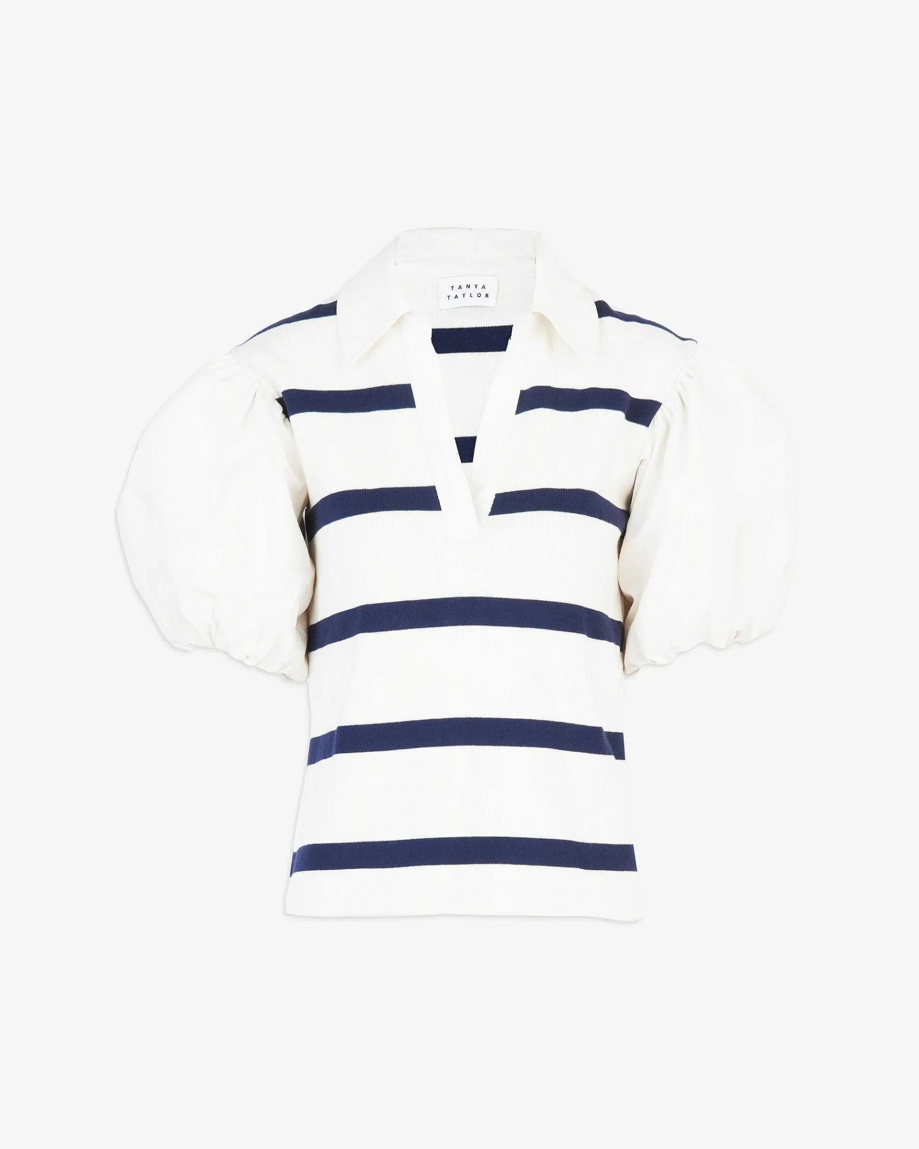 Tanya Taylor Striped Tory Top Hot